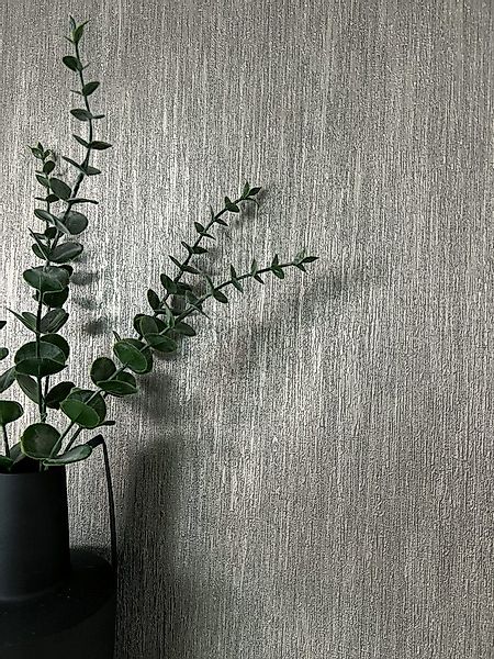 Newroom Vliestapete, Silber Tapete Modern Linien - Streifentapete Luxuriös günstig online kaufen