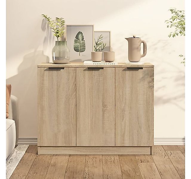 furnicato Sideboard Sonoma-Eiche 90,5x30x70 cm Holzwerkstoff (1 St) günstig online kaufen