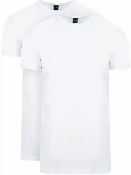 Suitable Ota T-Shirt Rundhalsausschnitt Weiß 2-Pack - Größe XXL günstig online kaufen