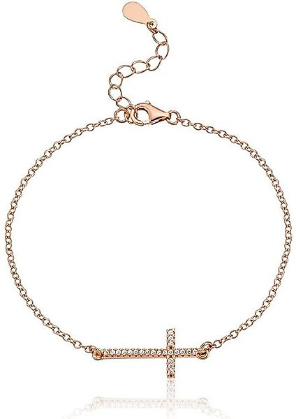 Karisma Silberarmband Karisma Damen Armband Silber 925 roségold Kreuz Zriko günstig online kaufen
