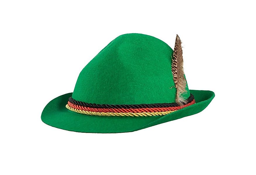 dressforfun Kostüm Grüner Trachtenhut mit Deutschlandfarben, Trachtenhut au günstig online kaufen