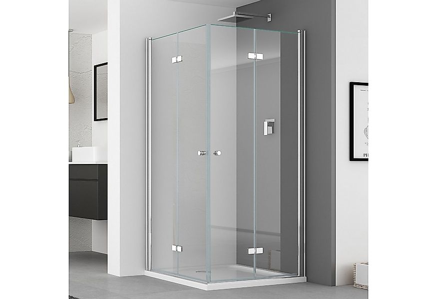 IMPTS Eckdusche Duschkabine Eckeinstieg Drehfalttür eckdusche, BxT: 70x70 c günstig online kaufen