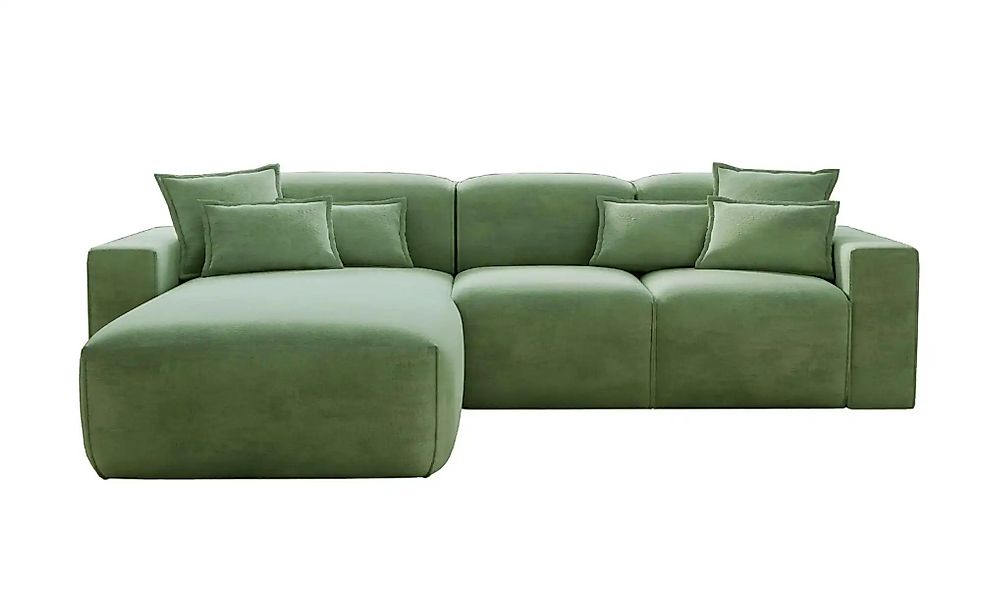 Ecksofa  Leni ¦ grün ¦ Maße (cm): B: 265 H: 74 Polstermöbel > Sofas > 3-Sit günstig online kaufen