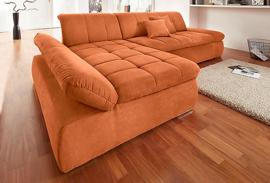 DOMO collection Ecksofa »NMoric XXL, B/T/H: 300/172/80cm, L-Form«, wahlweis günstig online kaufen