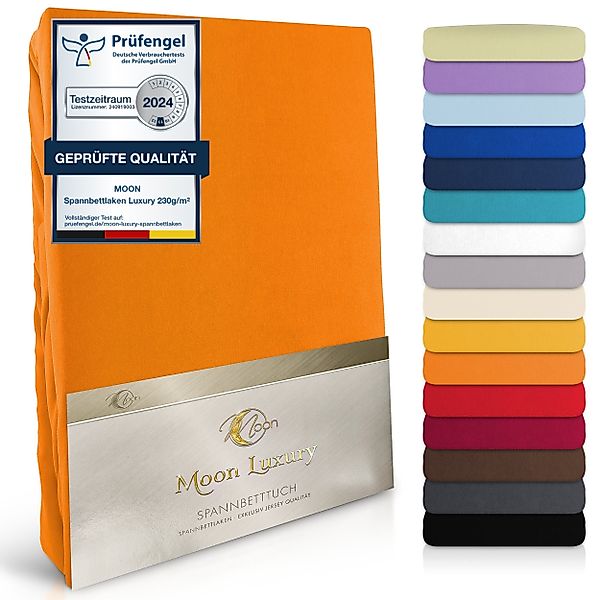 MOON Heimtextilien Spannbettlaken MOON-Luxury Spannbettlaken Jersey günstig online kaufen