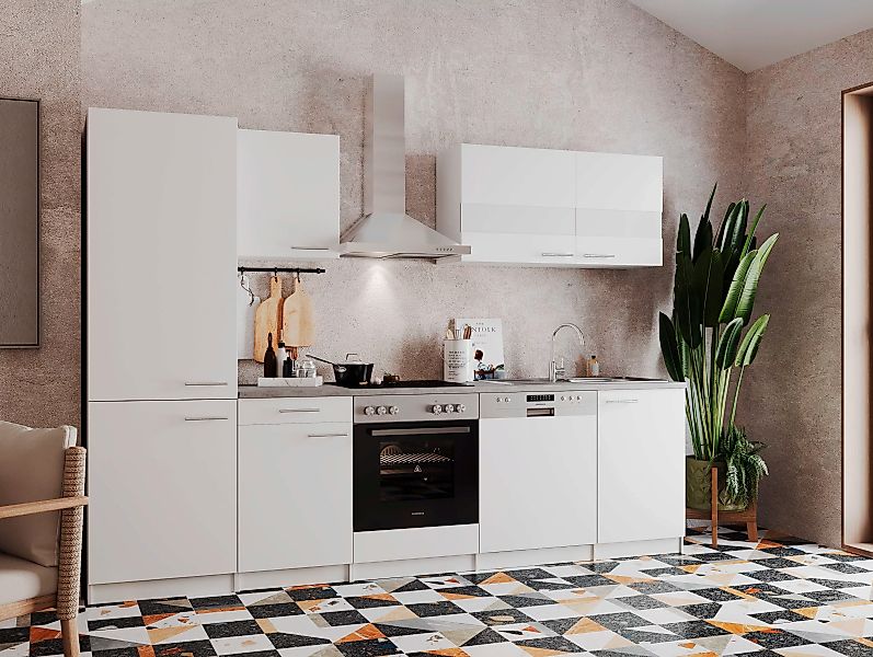 RESPEKTA Küchenzeile "Malia", Breite 280 cm, mit Soft-Close günstig online kaufen