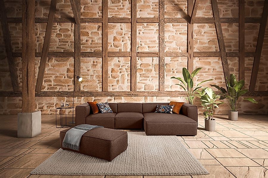 W.SCHILLIG Ecksofa "around-the-block" mit eleganter Biese, mit Federkern, B günstig online kaufen