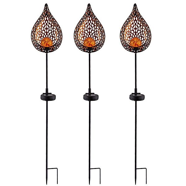 etc-shop LED Solarleuchte, LED-Leuchtmittel fest verbaut, günstig online kaufen