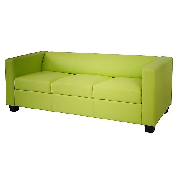 MCW 3er Sofa Lille Kunstleder Hellgrün günstig online kaufen