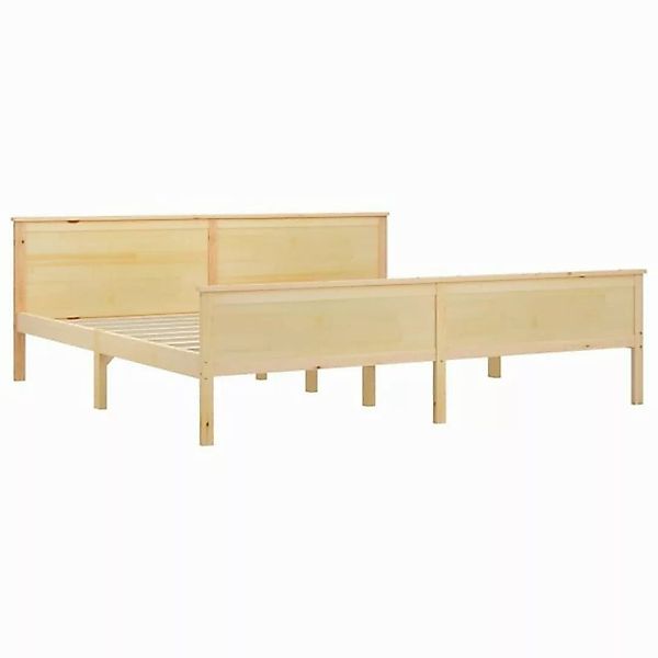 vidaXL Bettgestell Massivholzbett Kiefer 200x200 cm Doppelbett Bett Bettrah günstig online kaufen