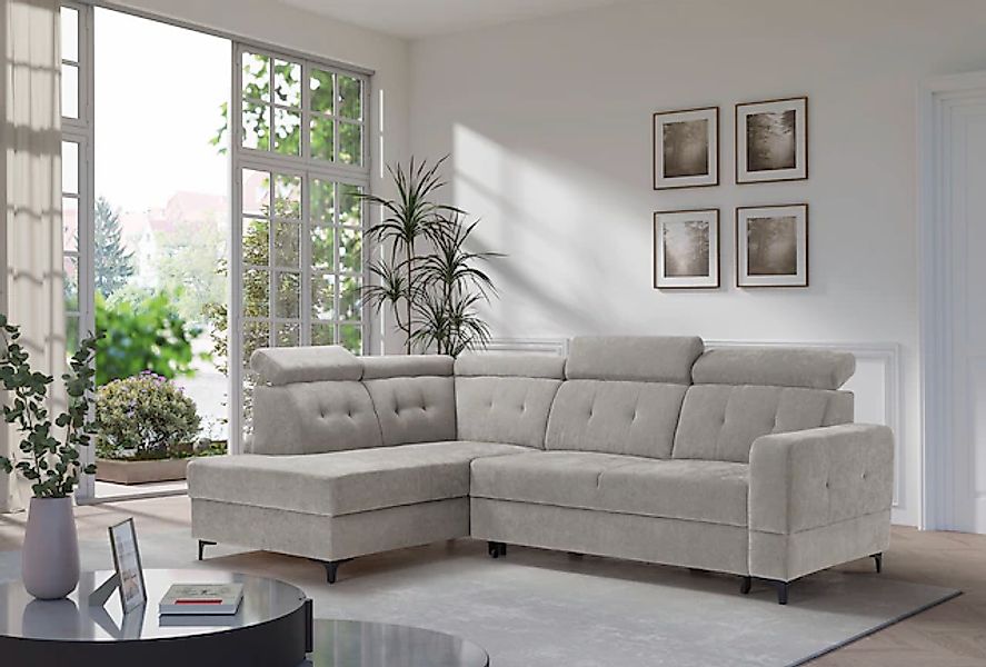 exxpo - sofa fashion Ecksofa »Monte, Kopfteile verstellbar, optional mit Be günstig online kaufen