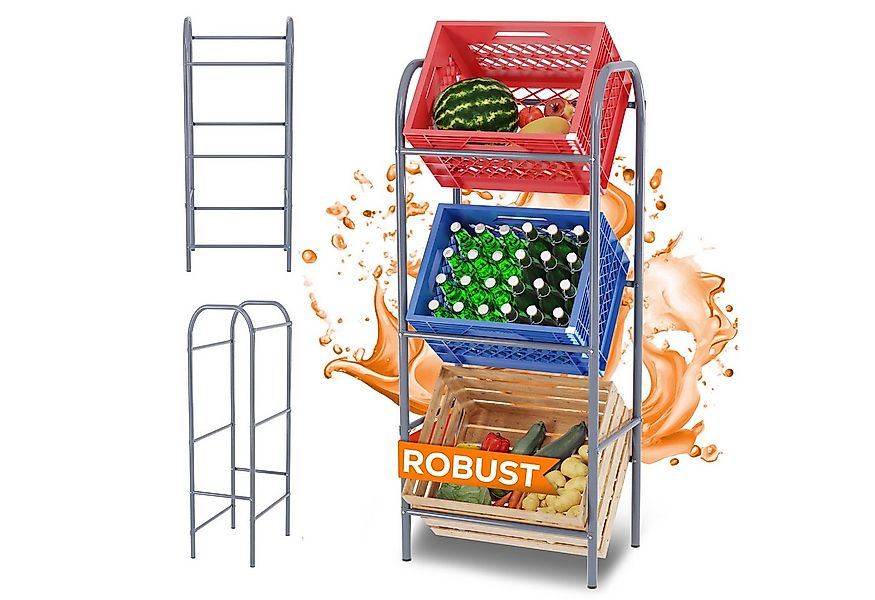 TroniTechnik Regal für 3 Kisten Flaschenkistenregal aus pulverbeschichtetem günstig online kaufen