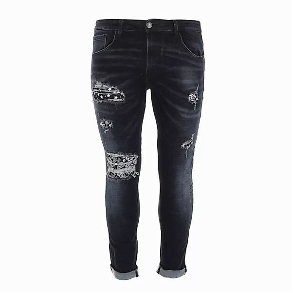 Ital-Design Stretch-Jeans Herren Freizeit (80222721) Destroyed-Look Stretch günstig online kaufen