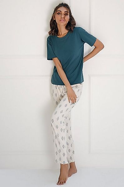SNOOZE OFF Pyjama mit Schlafhose im Paisley-Design (2 tlg., 1 Stück) und Rü günstig online kaufen