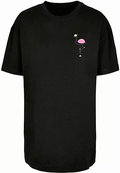 Merchcode T-Shirt Merchcode Damen Ladies Flamingo Oversized Boyfriend Tee ( günstig online kaufen