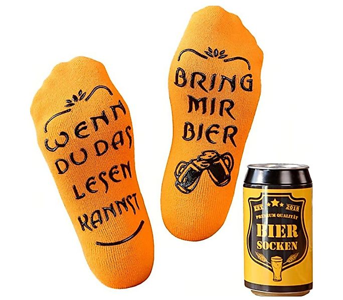 Lucadeau Freizeitsocken mit Spruch "Wenn du günstig online kaufen