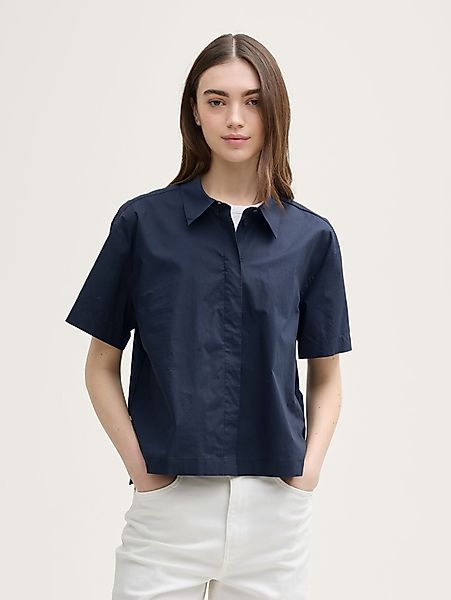 TOM TAILOR Denim Kurzarmbluse Boxy Fit günstig online kaufen
