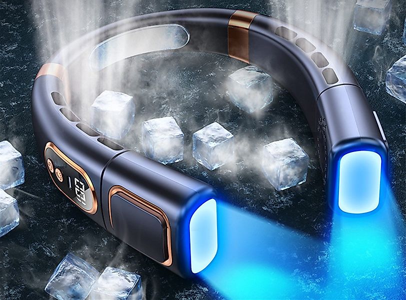 autolock Wandventilator Nackenventilator,360° Wiederaufladbarer Hals Ventil günstig online kaufen
