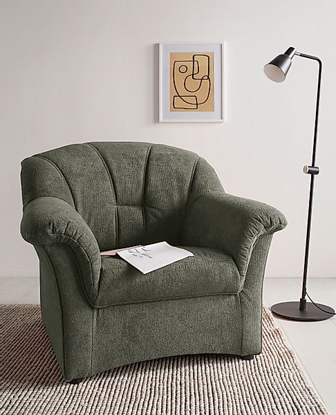 DOMO collection Sessel "Papenburg zeitlose Rückensteppung, elegante Armlehn günstig online kaufen