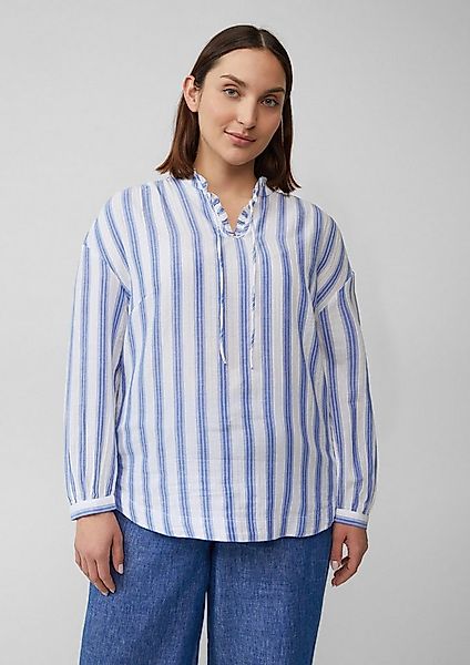 s.Oliver Langarmbluse Bluse Bluse mit Rüschen und Glitzergarn günstig online kaufen