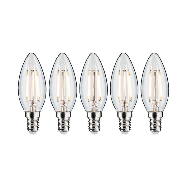 Paulmann "Filament Set LED Kerze E14 230V 5x250lm 5x2,6W 2700K Klar" günstig online kaufen