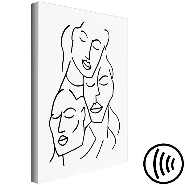 Wandbild Three faces (1 Part) Vertical   XXL günstig online kaufen
