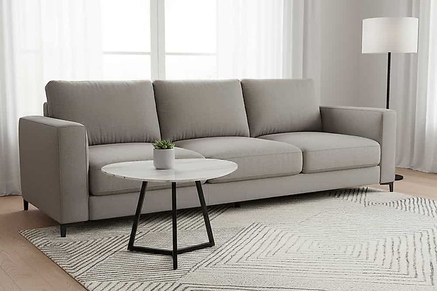 riess-ambiente Couchtisch MARVELOUS 90cm weiß/schwarz – Keramik, Metallgest günstig online kaufen