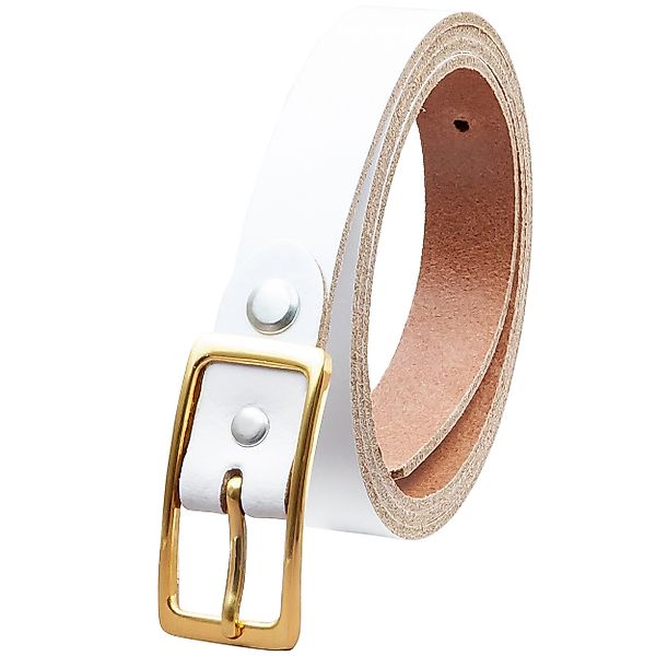 COLOGNEBELT Ledergürtel OM12-SL-Weiss MADE IN GERMANY, günstig online kaufen