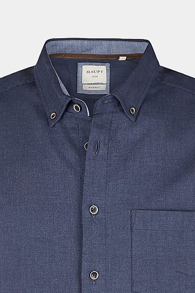 Haupt Langarmhemd Haupt Modern Fit Langarm Baumwoll-Herrenhemd Unifarben NA günstig online kaufen