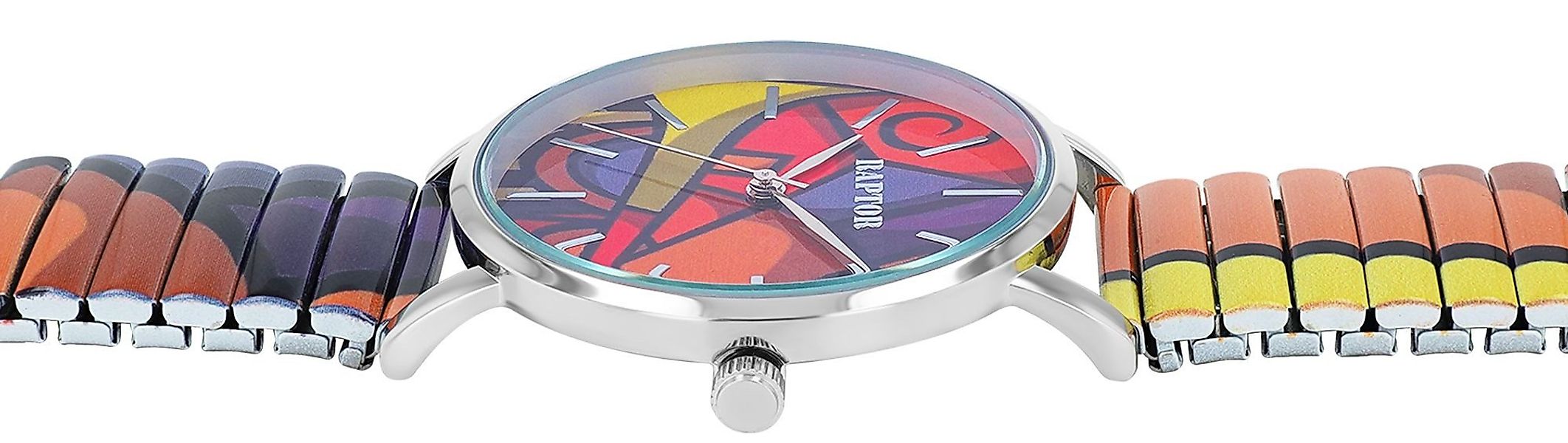 Raptor Quarzuhr Colorful Edition mit Edelstahlzugarmband, günstig online kaufen