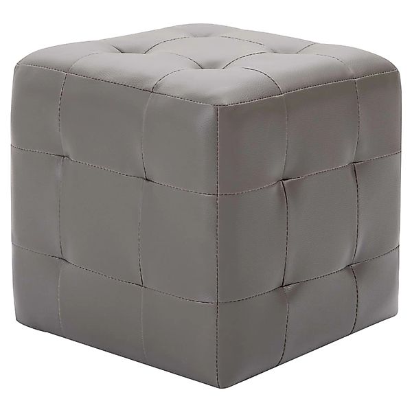 vidaXL Polsterhocker Pouf 2 Stk. Grau günstig online kaufen