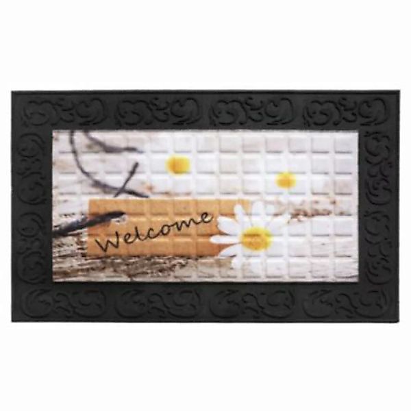 HTI-Living Fußmatte 45x75 cm Venga Welcome Daisies bunt Gr. 45 x 45 günstig online kaufen