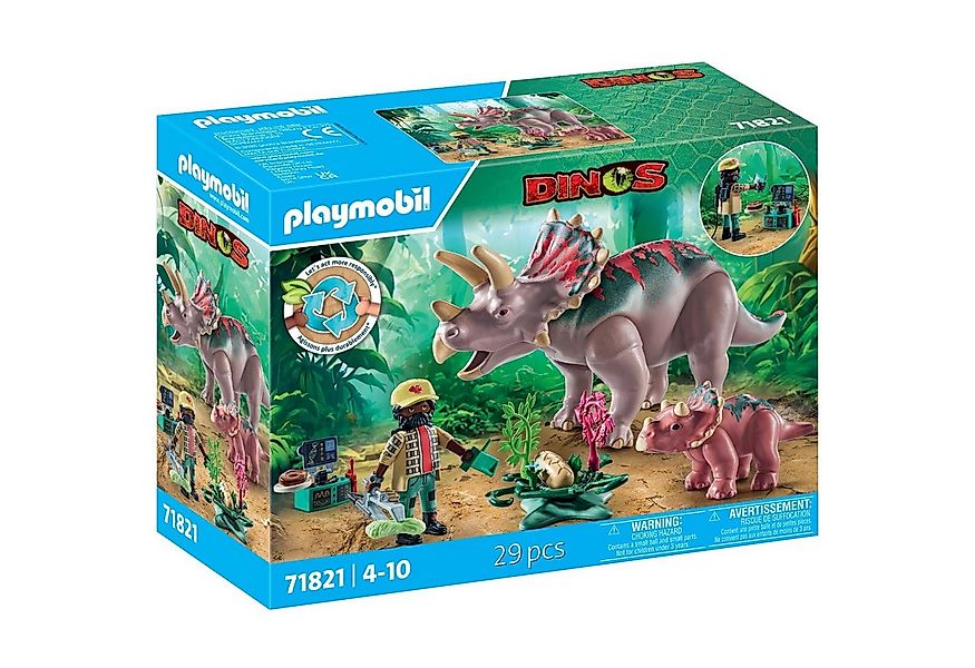 Playmobil® 71821 Triceratops mit Jungtier Konstruktions-Spielset günstig online kaufen