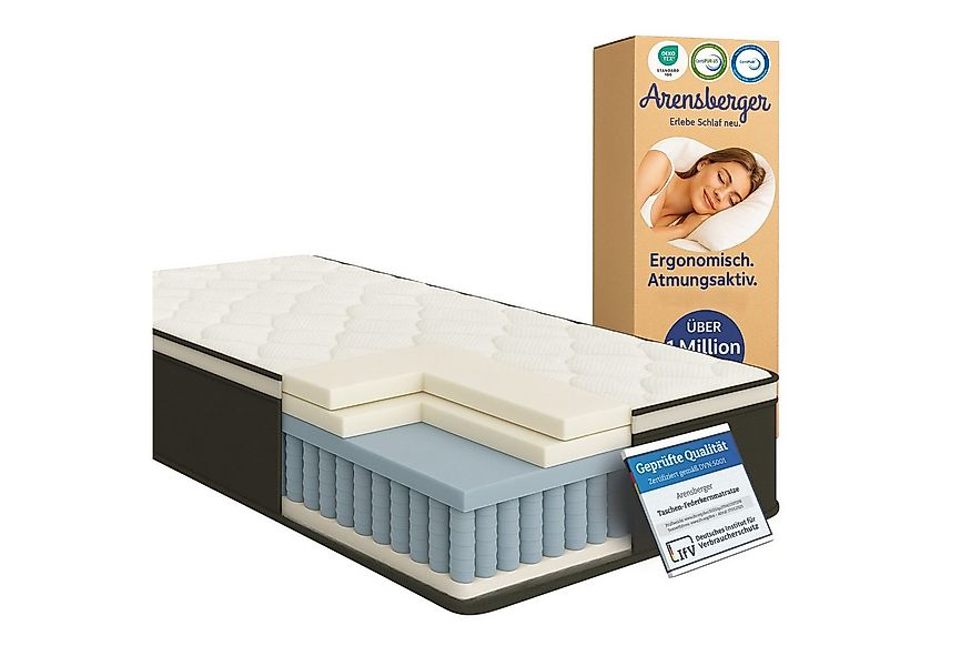 Taschenfederkernmatratze Arensberger Taschen Federkernmatratze EMILIA, 23cm günstig online kaufen