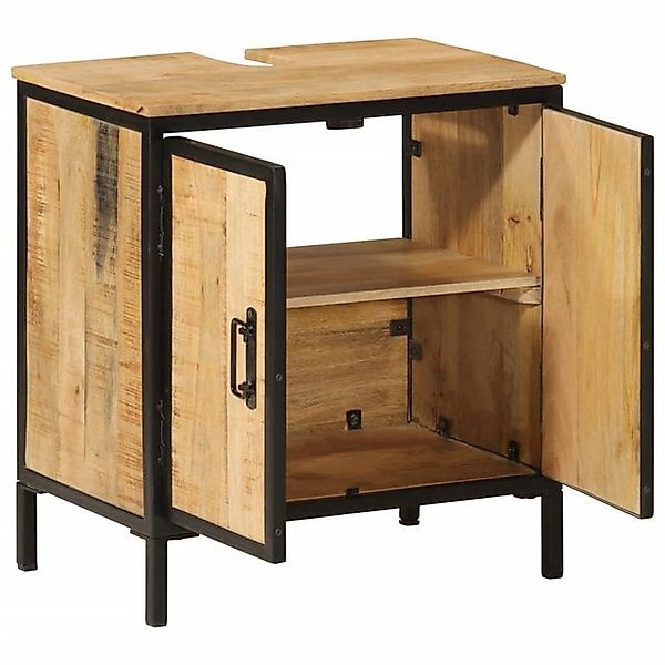 vidaXL Waschbeckenunterschrank Waschbeckenschrank 55x35x60 cm Massivholz Ma günstig online kaufen