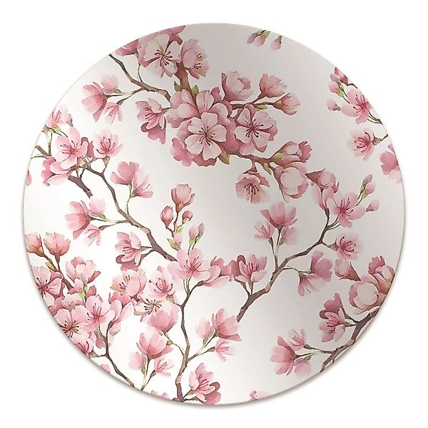 Tulup Bodenschutzmatte Kirschblüte Bürostuhl Matte 100x100 cm Rot Bodenschu günstig online kaufen
