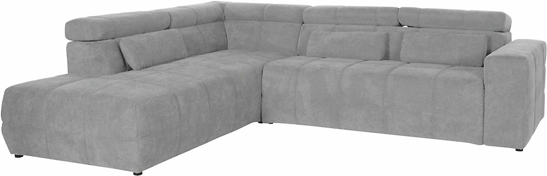 DOMO collection Ecksofa "Brandon L-Form, auch in Leder" inklusive Kopfteilv günstig online kaufen