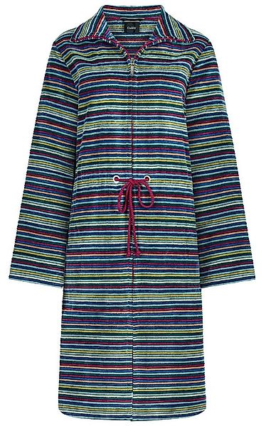 Cawö Damenbademantel Damen Morgenmantel mit Reißverschluss, Midi, Baumwolle günstig online kaufen