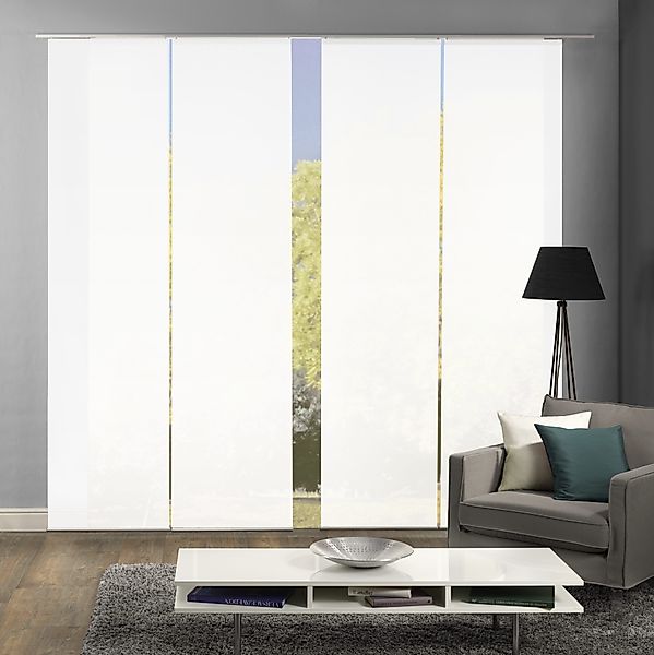 HOME WOHNIDEEN Schiebegardine "ROMA" Klettband 4 Stk. tlg. HxB: 245x60, ink günstig online kaufen