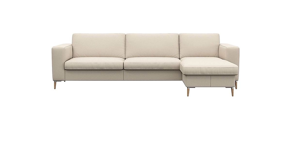 FLEXLUX Ecksofa "Fiore, super Sitzkomfort durch Kaltschaum im Sitz, L-Form" günstig online kaufen