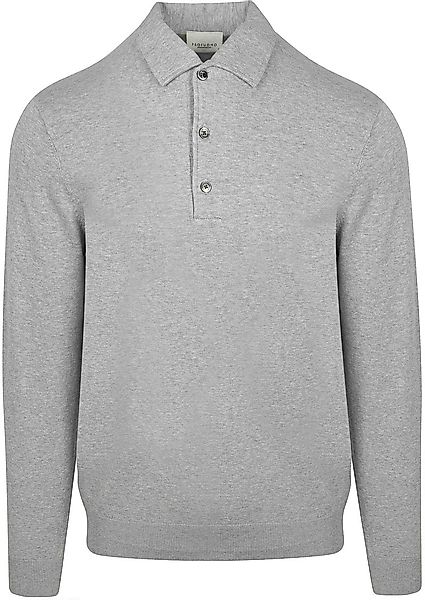 Profuomo Longsleeve Poloshirt Luxury Basic Grau - Größe S günstig online kaufen