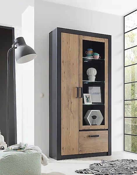 INOSIGN Vitrine "BRÜGGE", Glasvitrine, Stauraumvitrine, Standvitrine, Höhe günstig online kaufen