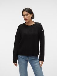 Vero Moda Rundhalspullover VMELYA LS O-NECK günstig online kaufen