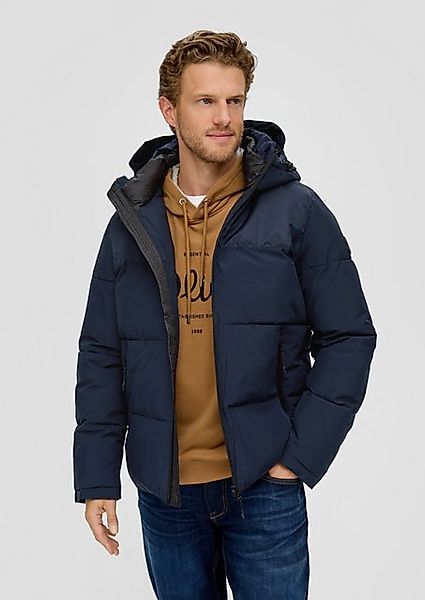 s.Oliver Allwetterjacke Steppjacke in Bicolor-Optik Label-Patch günstig online kaufen