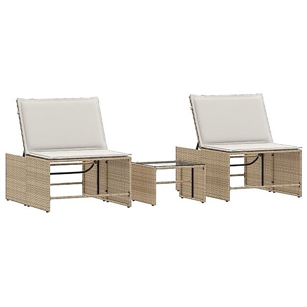 vidaXL Gartenliege Sonnenliegen 2 Stk. mit günstig online kaufen