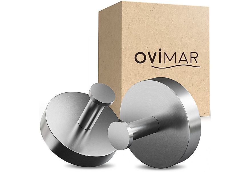 ovimar Handtuchhaken Strib, (1-St), aus Edelstahl in Silber zur Zum Bohren günstig online kaufen