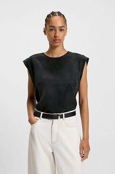 BOSS ORANGE Shirtbluse "Irnette Premium Damenmode", mit Ärmelaufschlag günstig online kaufen