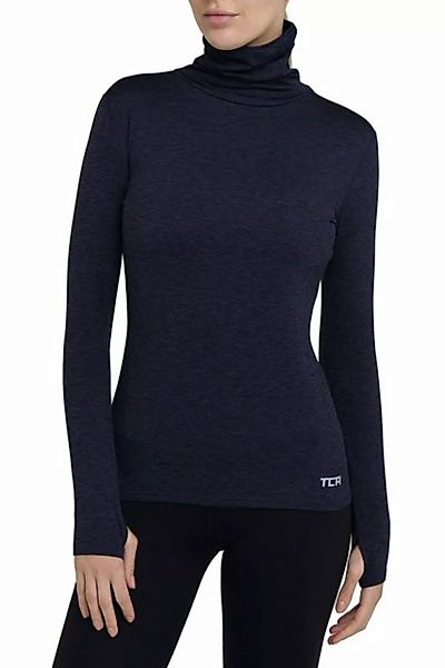 TCA Langarmshirt TCA Damen Winter Laufshirt mit Reißverschluss - Dunkelblau günstig online kaufen