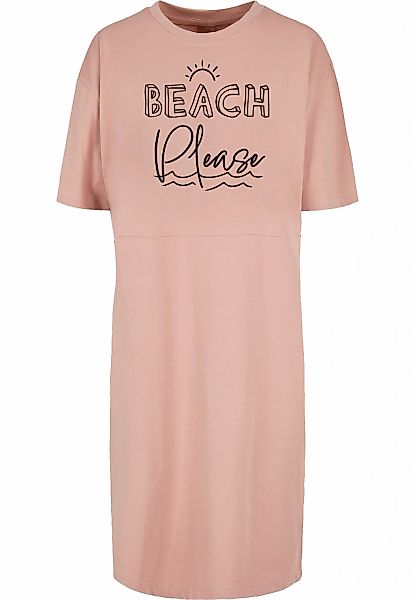 Merchcode Shirtkleid "Merchcode Damen Ladies Beach Please Oversized Slit Te günstig online kaufen
