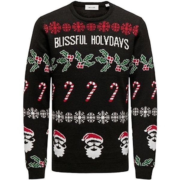 Only & Sons   Pullover ONSXMAS REG 5 ALLOVER CREW KNIT 22031171 günstig online kaufen